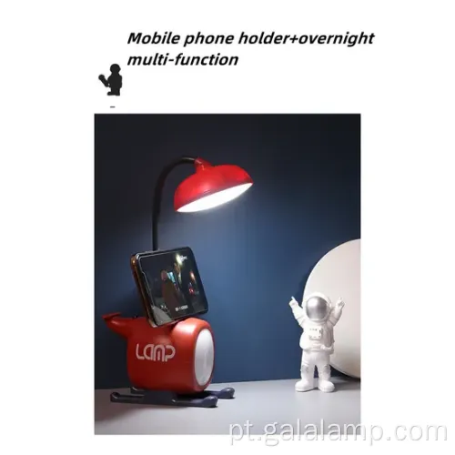 Lâmpada de estudo recarregável para proteção e aprendizado ocular